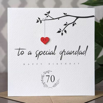 Personalised 70th Birthday Card For Special Grandad, 4 of 4