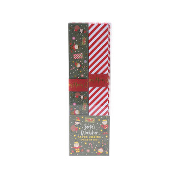 Pack Of 100 Santa’s Workshop Paper Chains, 2 of 4