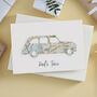 Personalised Fathers Day Map Dads Taxi Card, thumbnail 1 of 4