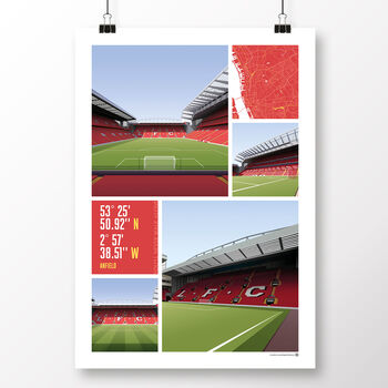 Liverpool Fc Views Of Anfield Poster, 3 of 6