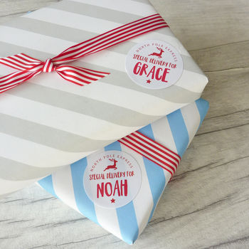 North Pole Personalised Gift Stickers, 3 of 6