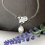 Sterling Silver Flower And Pearl Necklace, thumbnail 6 of 10