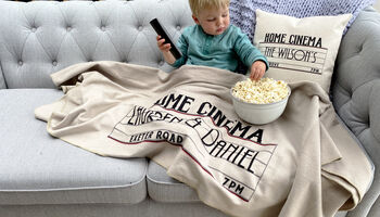 Home Cinema Personalised Family Cushion, 3 of 3