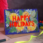 Neon Food Papercut Christmas Card Eight Pack, thumbnail 6 of 9