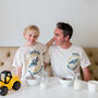 Personalised Father's Day Daddy Digger Matching Pyjamas, thumbnail 3 of 9