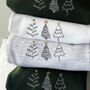 Embroidered Christmas Simple Trees Jumper, thumbnail 1 of 10