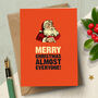 ‘Santa’s Naughty List’ Funny Christmas Card, thumbnail 1 of 3