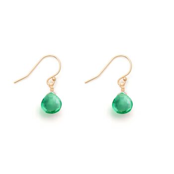 Seafoam Green Quartz Isla Drop Earrings, 2 of 3
