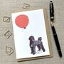 Personalised Portuguese Water Dog Birthday Card, thumbnail 1 of 4