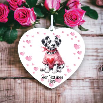 Personalised Pet Dalmatian Dog Love Decoration, 2 of 2