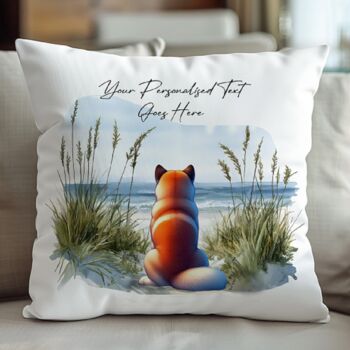 Personalised Akita Dog Beach Walk Collection, 4 of 6