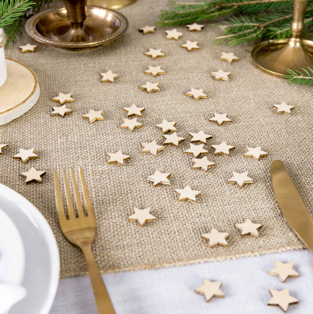 Wooden Star Reusable Table Confetti, 1 of 2