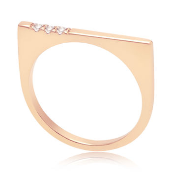 Rose Gold Vermeil Ring With Gemstones | Minerva Bar, 3 of 6