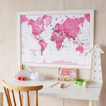 Kids Map Of The World Art Print, 2 of 12