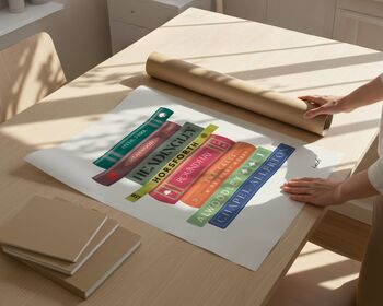 Leeds Book Stack Art Print, 5 of 6