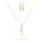 18ct Gold Citrine Solar Plexus Necklace And Earrings Set | By Elizabeth Raine, thumbnail 1 of 10