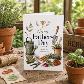 Allotment Dad Father’s Day Card, Gardening Card, 4 of 6