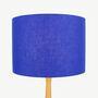 Linen Royal Blue Lampshade, thumbnail 1 of 8