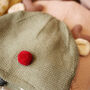 Reindeer Soft Yarn Knit Hat For Baby And Toddler, thumbnail 9 of 12