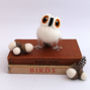 Needle Felted Snowy Owl Ornament, thumbnail 9 of 10