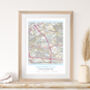 Favourite Football Club Personalised Map Print, thumbnail 5 of 8