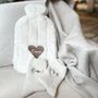 Personalised Cashmere Socks And Matching Hot Water Bottle, thumbnail 2 of 3