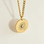Celestial Name Necklace Sun, Moon And Stars, thumbnail 3 of 8