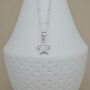 Personalised Silver Ball Chain Necklace With Cz Star, thumbnail 4 of 5