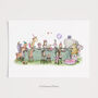 Personalised Girls Enchanted Tea Party Birthday Picture, thumbnail 6 of 10