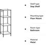 Four Tier Wire Shelving Unit Shelf Metal Storage Rack, thumbnail 6 of 8