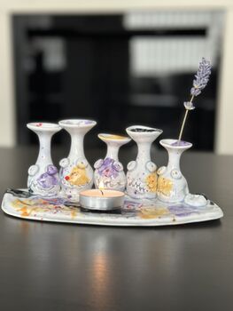 Handmade Porcelain Tea Light Holder/Funny Figurines, 3 of 4