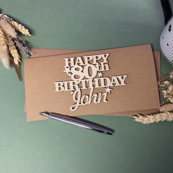 Personalised 80th Birthday Card Keepsake, 9 of 10