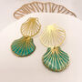 Large Statement Sea Shell Stud Earrings For Her, thumbnail 3 of 8
