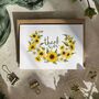 Sunflower Curl Thank You Cards And Envelopes, thumbnail 1 of 3