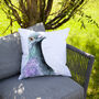 Inky Pigeon Outdoor Cushion For Garden Furniture, thumbnail 3 of 9