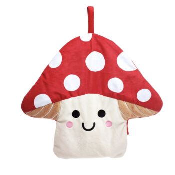 Personalised Red Mushroom Hot Water Bottle, 2 of 3