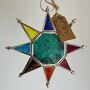 Moroccan Style Star Hanging Lantern Emerald Green, thumbnail 5 of 8