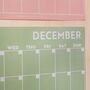 Large Monthly A3 Wall Planner | 12 Pages | Peachy Hues, thumbnail 3 of 6
