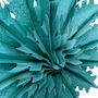 Honeycomb Tissue Paper Snowflake Fans Blues, thumbnail 4 of 5