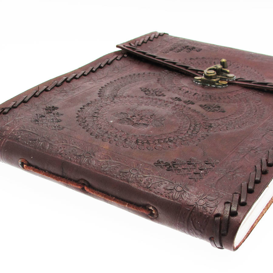 indra medium leather photo album by paper high | notonthehighstreet.com