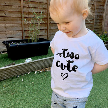 'Two Cute' 2nd Birthday T Shirt, 2 of 9