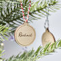 Personalised Wooden Bauble Decoration, thumbnail 1 of 8