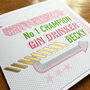 Personalised Gin Drinker Christmas Card, thumbnail 2 of 2