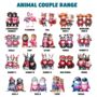 Personalised Valentine Animal Couple Love Heart Cupid Sack, thumbnail 2 of 12