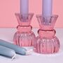 Glass Double Ended Candlesticks And Tealights, thumbnail 4 of 7