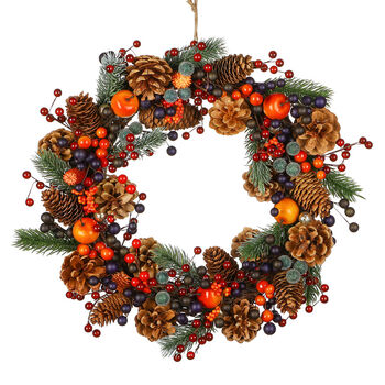 Winter Forest Fruits Door Wreath, 2 of 6