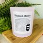 Funny Personalised Bearded Man Mantra Candle, thumbnail 4 of 11