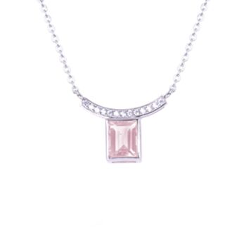 Rose Quartz 925 Sterling Silver Necklace, 3 of 4