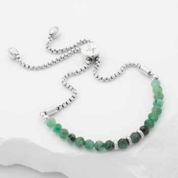 May Birthstone Emerald Bracelet, 4 of 8