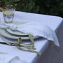 White Fringed Tablecloth, thumbnail 4 of 6
